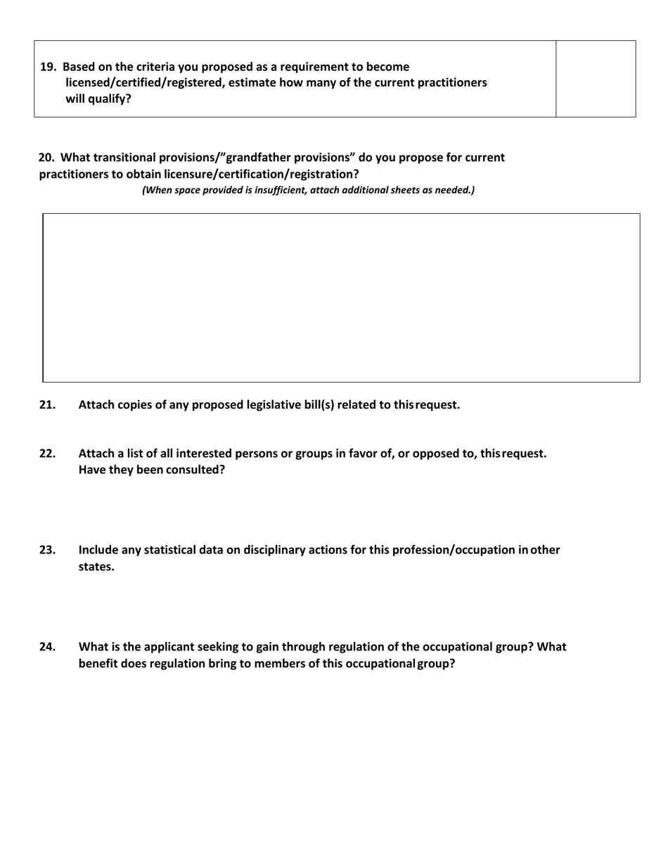 Application Fo Preliminary Sunrise Review Assessment - Vermont, Page 7