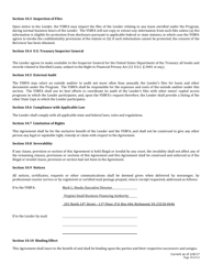 Ssbci CAP Lender&#039;s Participation Agreement - Virginia, Page 10