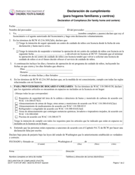 Document preview: DCYF Formulario 15-974 Declaracion De Cumplimiento (Para Hogares Familiares Y Centros) - Washington (Spanish)