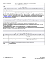Form DOC03-446 Position Description - Washington General Service (Wgs) &amp; Exempt Non-management - Washington, Page 3