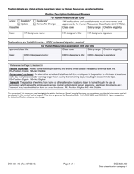 Form DOC03-446 Position Description - Washington General Service (Wgs) &amp; Exempt Non-management - Washington, Page 4