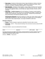 Form DOC16-352 Outdoor Heat Exposure Awareness Training - Washington, Page 2