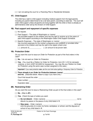 Form FL Parentage341 Petition for De Facto Parentage - Washington, Page 7