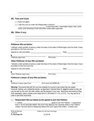Form FL Parentage341 Petition for De Facto Parentage - Washington, Page 9