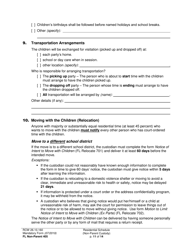 Form FL Non-Parent405 Residential Schedule (Non-parent Custody) - Washington, Page 11