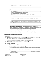 Form FL Non-Parent405 Residential Schedule (Non-parent Custody) - Washington, Page 5