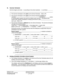 Form FL Non-Parent405 Residential Schedule (Non-parent Custody) - Washington, Page 7