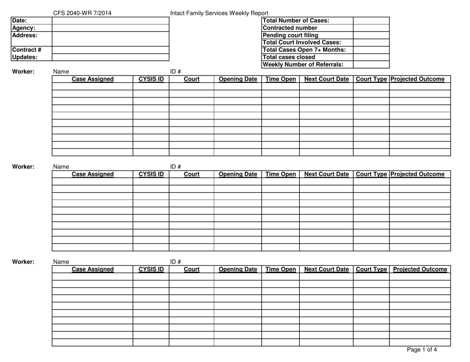 Form CFS2040-WR - Fill Out, Sign Online and Download Fillable PDF ...