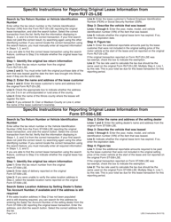 Instructions for Form LSE-2, RUT-25-LSE, ST-556-LSE Original Lease Information - Illinois, Page 2