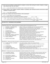 CDOT Form 66 Contractor Prequalification Statement (Experience, Equipment and Financial) - Colorado, Page 4