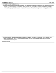 Form SSA-2519 Child Relationship Statement, Page 3