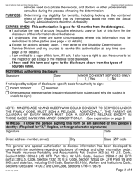 Form MC220 14PT Authorization for Release of Information (Large Print) - California, Page 2