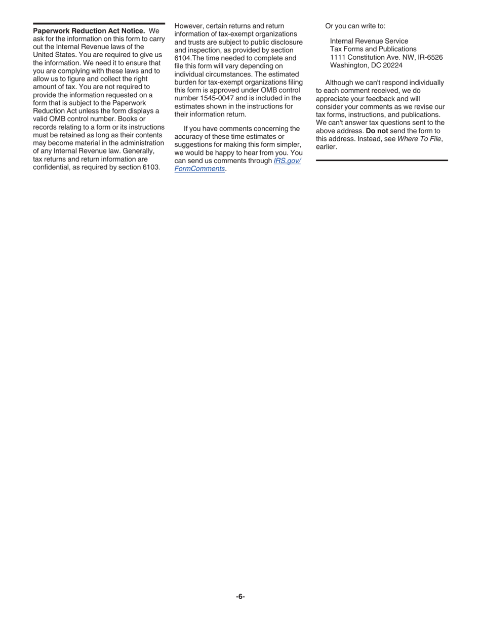 Instructions for IRS Form 8038-CP Return for Credit Payments to Issuers of Qualified Bonds, Page 6