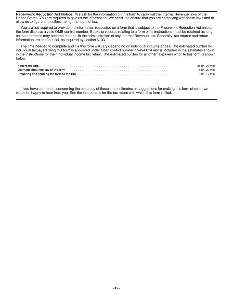 Instructions for IRS Form 4797 Sales of Business Property (Also Involuntary Conversions and Recapture Amounts Under Sections 179 and 280f(B)(2)), Page 12