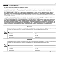IRS Form 965-D Transfer Agreement Under Section 965(I)(2), Page 2