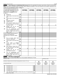 IRS Form 1041 Schedule J Accumulation Distribution for Certain Complex Trusts, Page 2