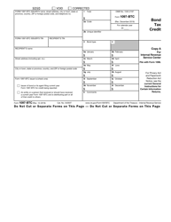 Document preview: IRS Form 1097-BTC Bond Tax Credit