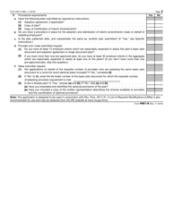 IRS Form 4461-A Application for Approval of Standardized or Nonstandardized Pre-approved Defined Benefit Plan, Page 2