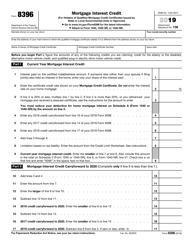 IRS Form 8396 Mortgage Interest Credit