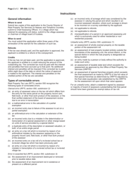 Form RP-556 Application for Refund or Credit of Real Property Taxes - New York, Page 2