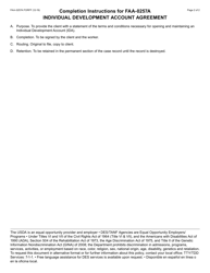 Form FAA-0257A Individual Development Account Agreement - Arizona, Page 2