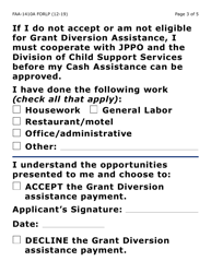 Form FAA-1410A-LP Grant Diversion Script and Applicant Agreement (Large Print) - Arizona, Page 3