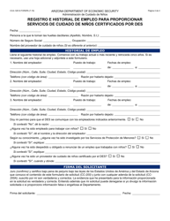 Formulario CCA-1261A-S Solicitud De Proveedor Certificado De Cuidado De Ninos Familiar - Arizona (Spanish), Page 4