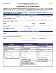 Document preview: Formulario RSA-1298A-S Formulario De Recomendacion - Arizona (Spanish)