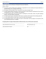 Form HRP-1040A Annual Usda Commodity Food Service Application and Agreement Between Regional Food Bank and Distribution Site - Arizona, Page 4