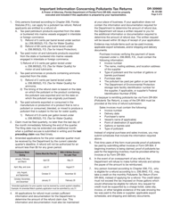 Form DR-309660 Application for Pollutants Tax Refund - Florida, Page 5