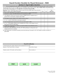 Form SF3107 PR Agency Checklist for Phased Retirement - Fers, Page 2
