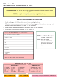 VT Form FGR-615 Fuel Tax and Petroleum Distributor Licensing Fee Return - Vermont