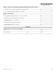Form OR-531 (150-605-006) Oregon Unlicensed Tobacco Quarterly Tax Return (For Non-licensed Individual or Business) - Oregon, Page 2