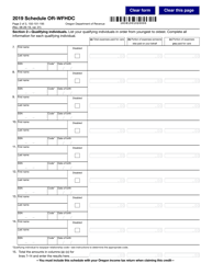 Form 150-101-195 Schedule OR-WFHDC Oregon Working Family Household and Dependent Care Credit for Full-Year, Part-Year, and Nonresidents - Oregon, Page 2