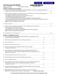 Form 150-101-195 Schedule OR-WFHDC Oregon Working Family Household and Dependent Care Credit for Full-Year, Part-Year, and Nonresidents - Oregon, Page 3