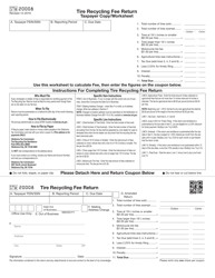 Form STW20008 Tire Recycling Fee Return - Oklahoma, Page 2