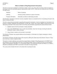 Form GIT-REP-4 Waiver of Seller&#039;s Filing Requirement of Git/Rep Forms and Payment - New Jersey, Page 2