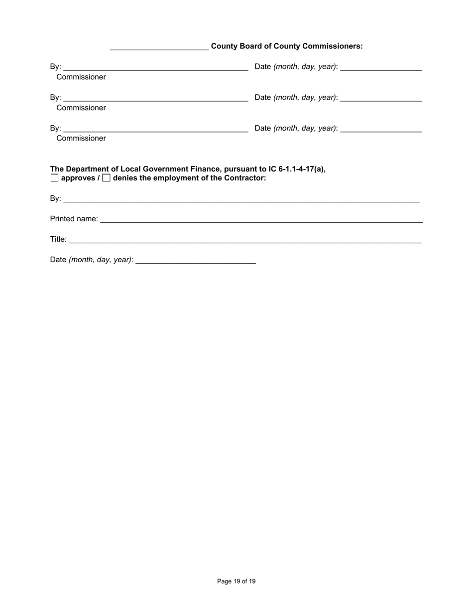 State Form 55928 Prescribed Contract for New Construction Review - Indiana, Page 19