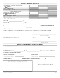 VA Form 21P-4706C Court Appointed Fiduciary&#039;s Account, Page 3