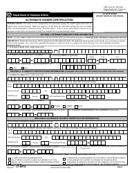 VA Form 21-0972 Alternate Signer Certification, Page 2