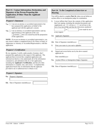 USCIS Form I-881 Application for Suspension of Deportation or Special Rule Cancellation of Removal (Pursuant to Section 203 of Public Law 105-100, Nacara), Page 14