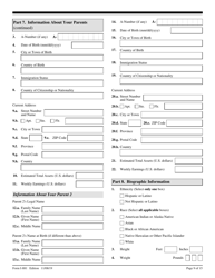 USCIS Form I-881 Application for Suspension of Deportation or Special Rule Cancellation of Removal (Pursuant to Section 203 of Public Law 105-100, Nacara), Page 9