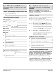 USCIS Form I-941 Application for Entrepreneur Parole, Page 12