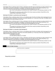 Official Form 425A Plan of Reorganization for Small Business Under Chapter 11, Page 6