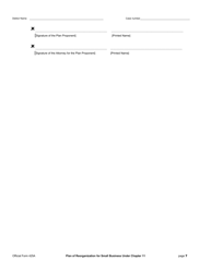 Official Form 425A Plan of Reorganization for Small Business Under Chapter 11, Page 7