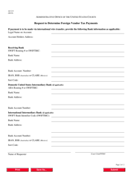 Form AO215 Request to Determine Foreign Vendor Tax Payments, Page 2