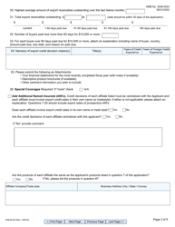 Form EIB-92-50 Application for Short-Term Multi-Buyer Export Credit Insurance Policy, Page 3