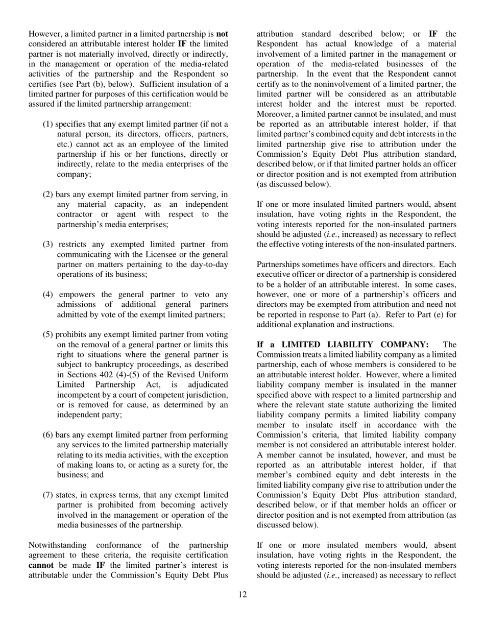 FCC Form 323 Ownership Report for Commerical Broadcast Station, Page 12