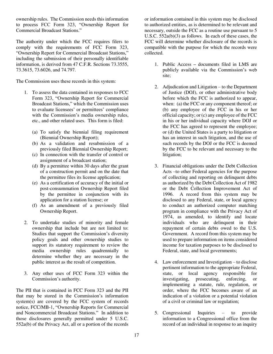 FCC Form 323 Ownership Report for Commerical Broadcast Station, Page 17