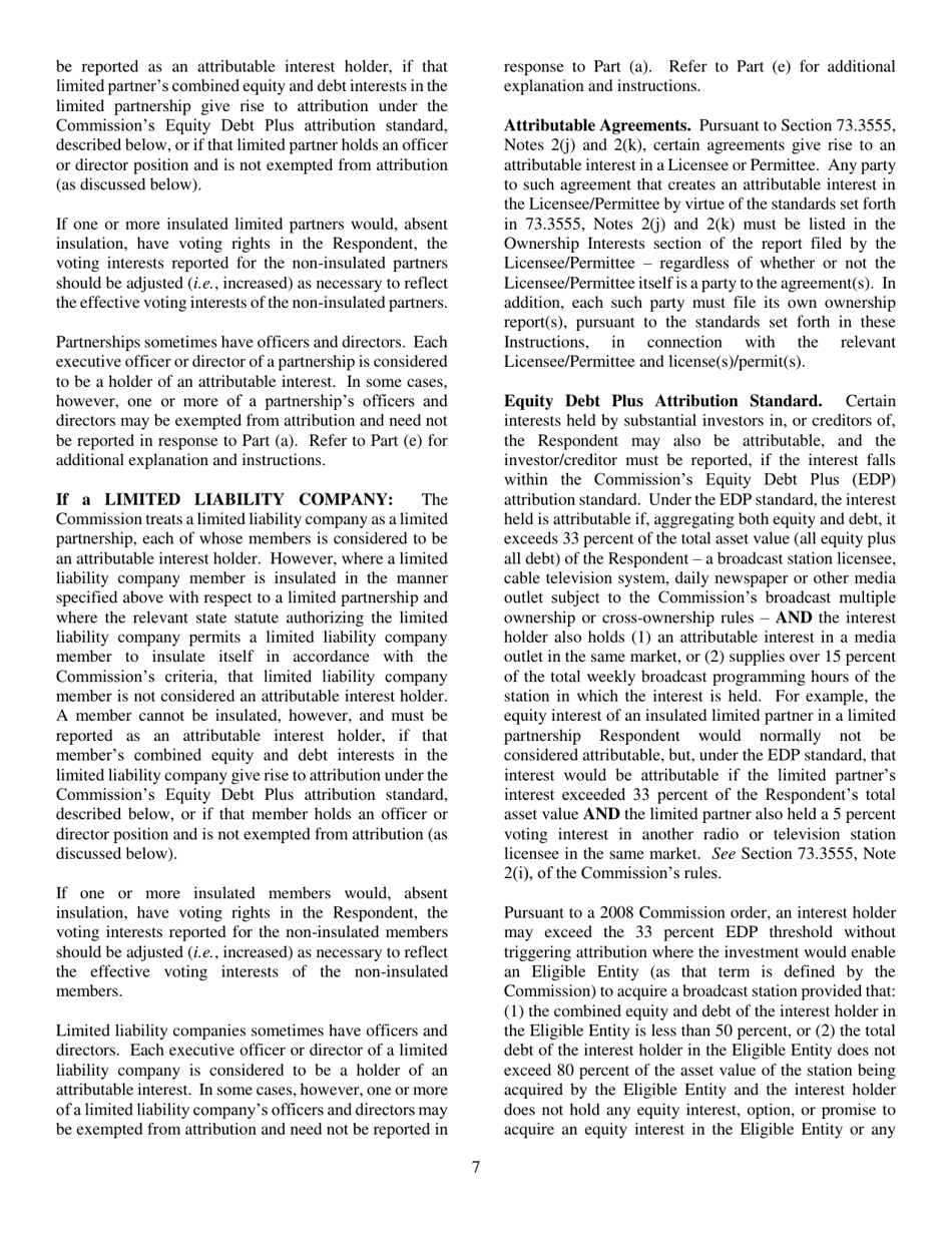 FCC Form 323 Ownership Report for Commerical Broadcast Station, Page 7